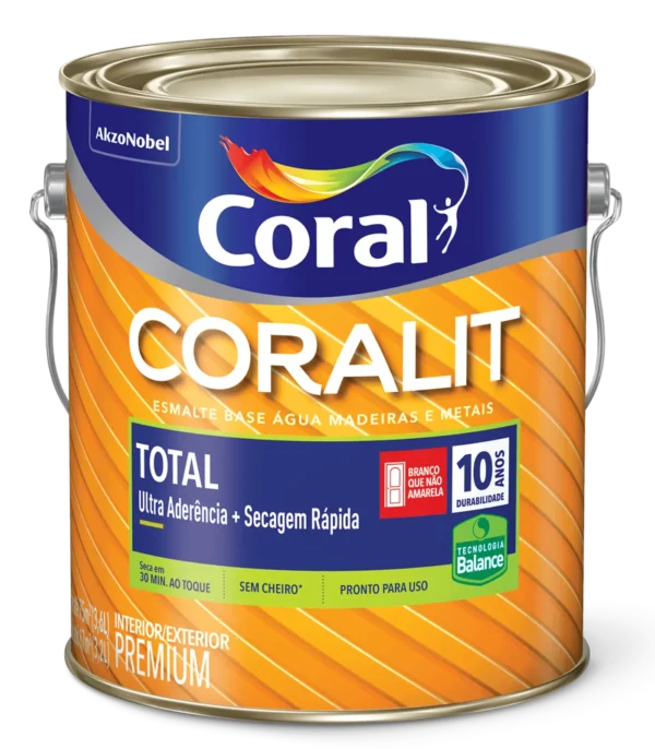 Coral Coralit Total Base Água – Esmalte Premium para Madeiras e Metais